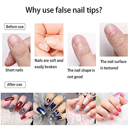 Medium Square Acrylic Nails - Durable and Stylish Nail Extensions for Perfect Manicure - Image 5
