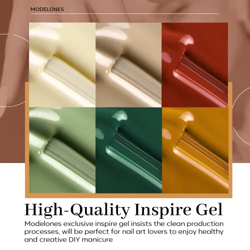 August Gel Nail Color Set 6 Trendy Seasonal Shades Nail Art - Image 3