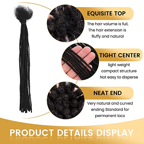 22 Inch 100% Remy Human Hair Extensions for Braiding - Natural Black - Image 3