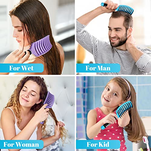 Flexiglide Detangling Brush for All Hair Types - Ergonomic Handle Design - Image 6
