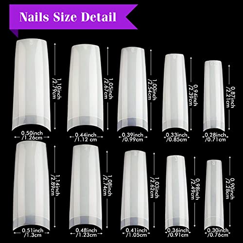 Eco-Friendly Natural Acrylic Nails Set - Durable, Long-Lasting Quality - Image 5