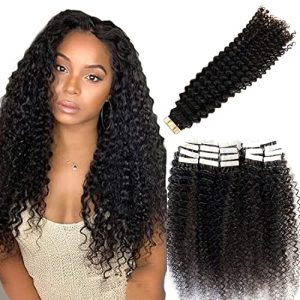 Curly Human Hair Tape Extension