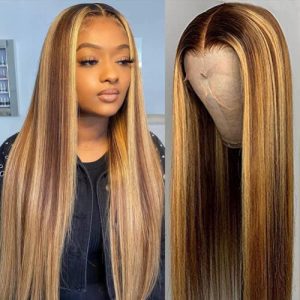 3/4 Human Hair Wig Soft Texture Comfortable Fit Natural Look