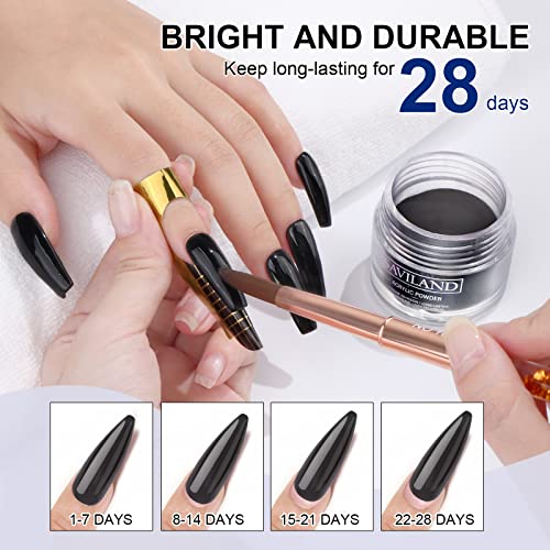 Chic Black Acrylic Nails Kit for Creative Nail Art Designs and Inspiration - Image 3