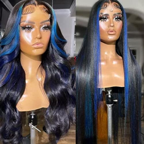 Royal Blue 22 Inch Human Hair Wig for Women - Natural Look and Feel - Image 4