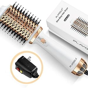 2-in-1 Rotating Hair Brush Styler with 1.5-inch Barrel for Effortless Styling and Volume