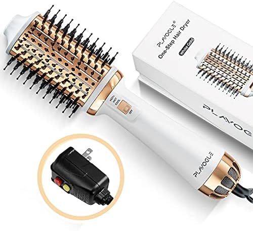 2-in-1 Rotating Hair Brush Styler with 1.5-inch Barrel for Effortless Styling and Volume