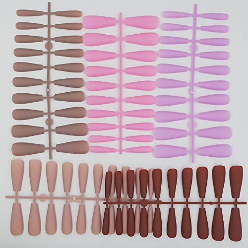 Stylish Two-Tone Acrylic Nail Set for Both Hands - Perfect for Nail Art - Image 5