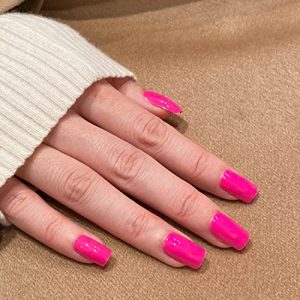 Stylish 13-Piece Pink Acrylic Nail Set for Chic Nail Art Creations