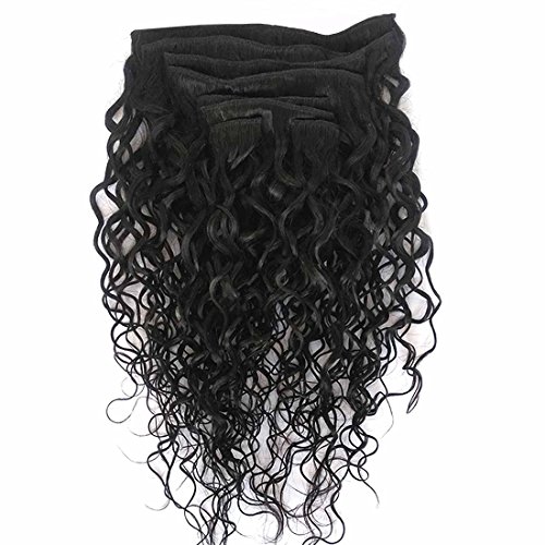 20 Inch 100% Human Hair Curly Clip-In Extensions Natural Look - Image 3