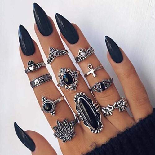 Black and red stick-on nails. - Image 3