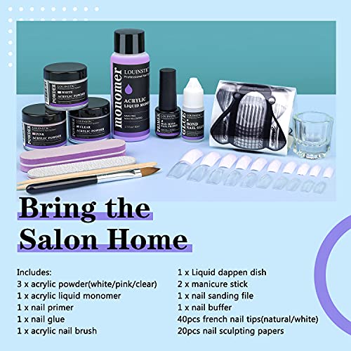 Beginner Acrylic Nail Kit First Experience Set with Easy Application Guide - Image 8