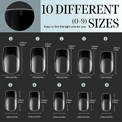 Chic Black Short Acrylic Nails, Durable and Easy Application - Image 5