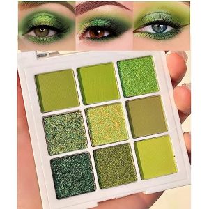 12 Shade Blue-Green Eyeshadow Palette for Stunning Everyday and Evening Makeup