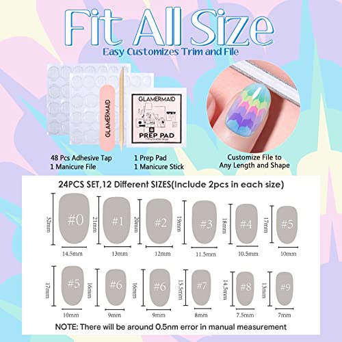 Trendy Baddie 24 Piece Set Durable Bright Acrylic Nails - Image 7