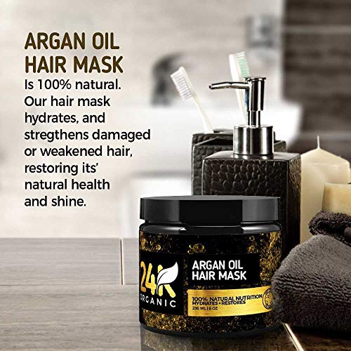 Alayna Argan Oil Deep Conditioning Hair Mask 8 oz for Soft Hydrated Hair - Image 4