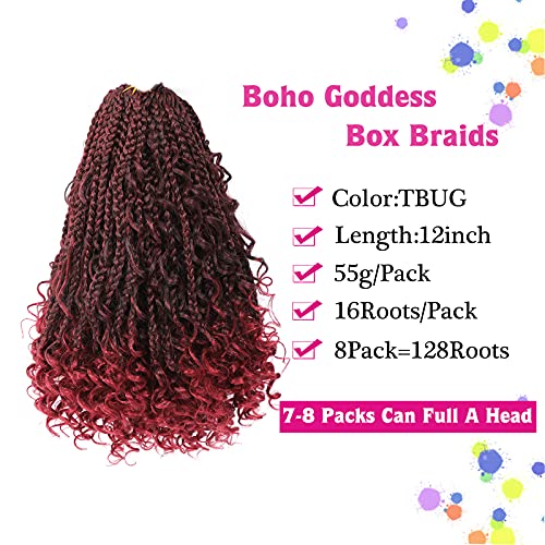 24 Inch 100% Human Hair Pre-looped Box Braids Extensions Natural Texture - Image 2