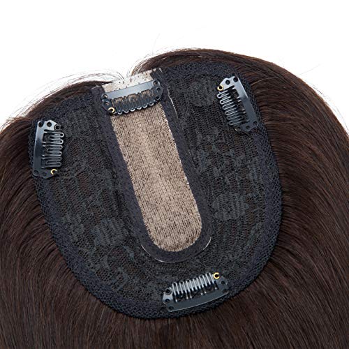 14 Inch Remy Human Hair Clip In Topper for Enhanced Volume and Length - Image 8