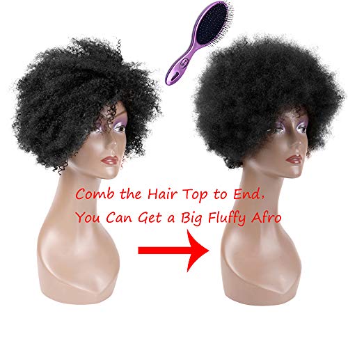 Short Afro Kinky Human Hair Wig for Women, Natural Look, Comfortable Fit - Image 3