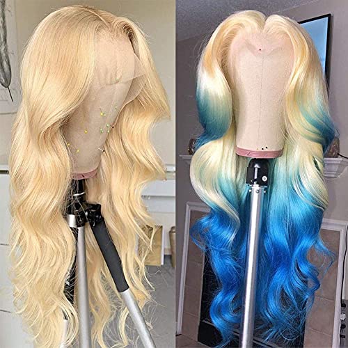 13x4 Lace Front Natural Straight 613 Blonde Human Hair Closure Wig 150% Density - Image 4