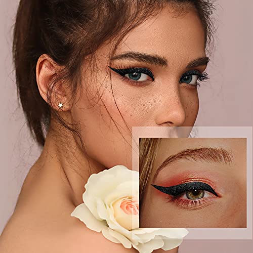 Black Eyeliner Stickers for Quick and Simple Makeup Application - 20 Stickers Pack - Image 2