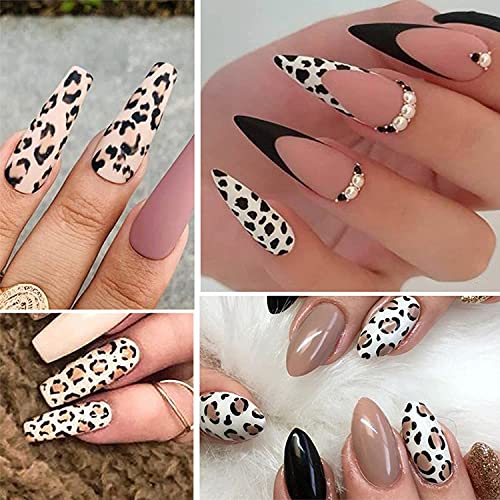 Animal Print Acrylic Nails Set for Stylish Manicure - 24 Pieces, Easy Application - Image 4