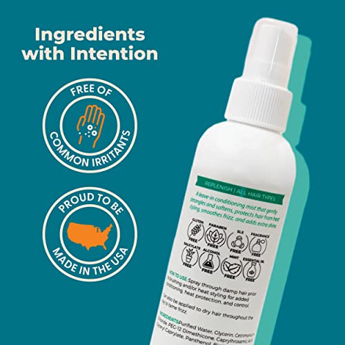 Moisturizing Alcohol-Free Leave-In Conditioner Spray for All Hair Types, 8 oz Capacity - Image 4