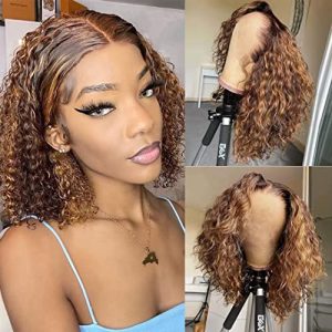 18 Inch Blonde Curly Human Hair Extensions for Natural Volume