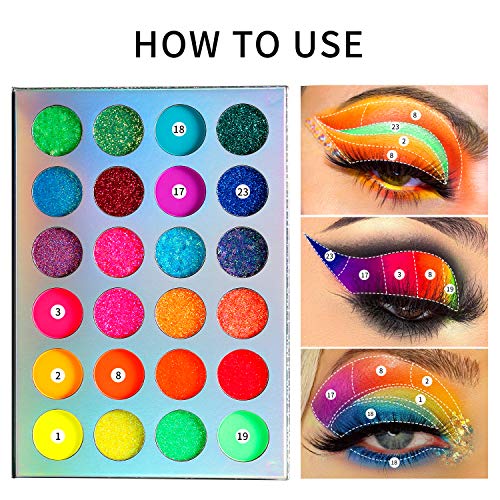 Orange and black eyeshadow for bold eye makeup. - Image 5