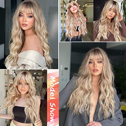 Blonde Wavy Human Hair Wig - Image 4