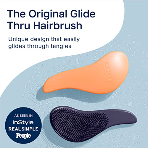 Flexi Glide Detangling Brush for All Hair Types with Ergonomic Handle - Medium Size - Image 2