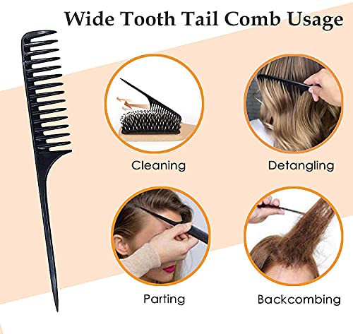 Natural Boar Bristle Hair Brush for Detangling and Smoothing Hair - Image 7