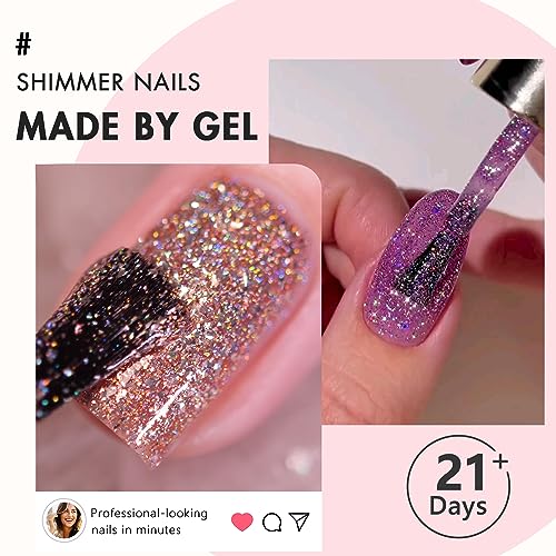 Baby Blue Glitter Acrylic Nails Press Ons - 24 Piece Set - Image 5