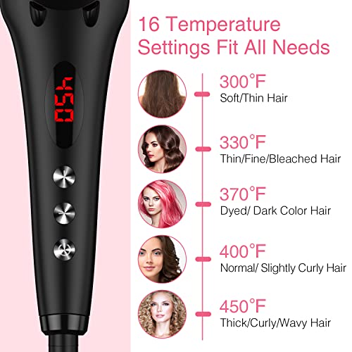 13-in-1 Hair Straightening Brush Flat Iron for All Hair Types, Fast Heating - Image 8