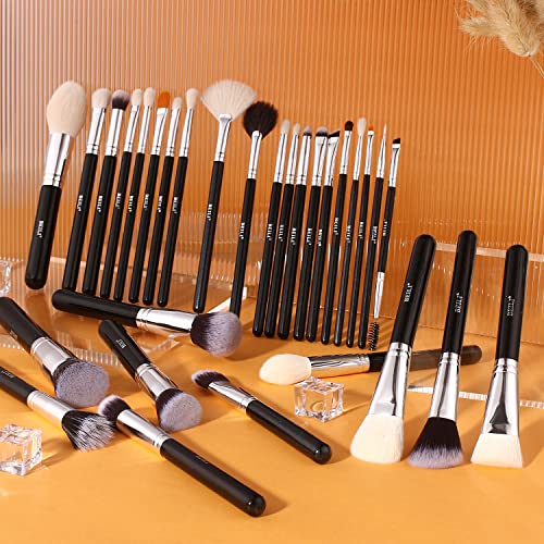 10 Piece Synthetic Hair Makeup Brush Set for Flawless Application and Easy Cleaning - Image 9