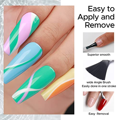 Monochrome Black and White Gel Nail Art Kit for Elegant and Stylish Manicures - Image 6