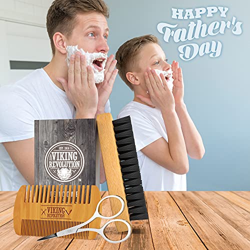 Natural Boar Bristle Beard Brush for Grooming Styling - Compact Size - Image 6