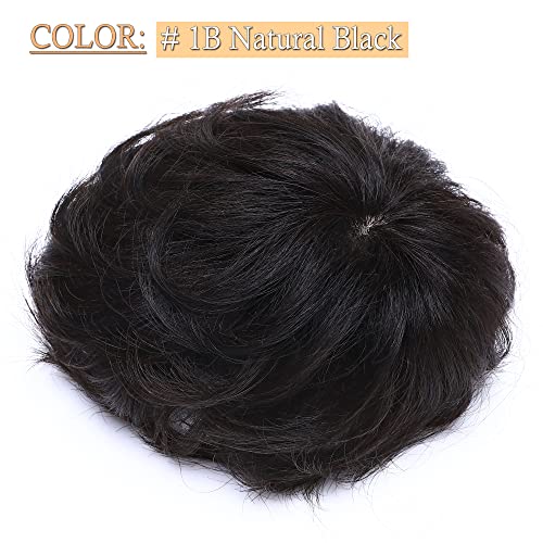 16-Inch Curly Human Hair Topper for Natural Volume and Root Coverage - Image 2