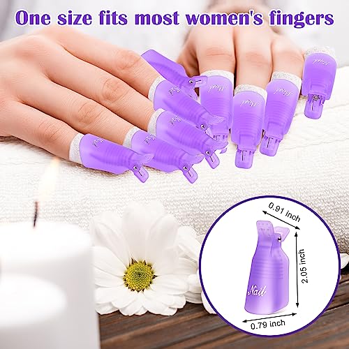 **Acrylic Nail Polish Remover Clips, 10 Count, for Effortless Gel and Acrylic Soak Off** - Image 3