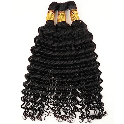 Bulk Human Hair for Braiding 100g Natural Color Soft Tangle-Free - Image 3