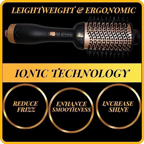 10-in-1 Ceramic Hair Dryer Brush for Salon-Quality Straightening and Silky Smooth Results - Image 4