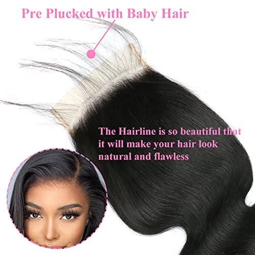 4x4 Inch Virgin Human Hair Closure for Natural Seamless Blending - Image 3