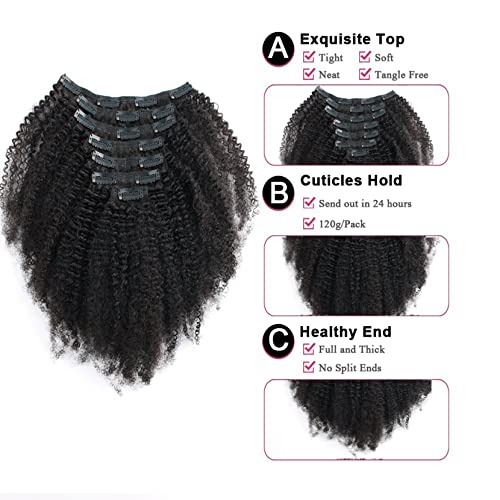 ?Kinky Afro Human Hair Clip Ins? - Image 3