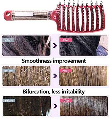 Gentle Ceramic Hair Straightening Brush for Smooth Styling, All Hair Types - Image 5