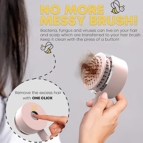 ASMR Eating Sounds Relaxation Hair Brush for Stress Relief - Image 2