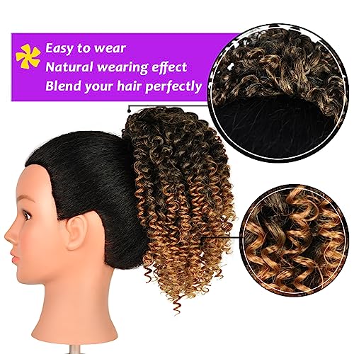 18 Inch 130g Dark Brown Clip-In Human Hair Ponytail Extension - Image 5