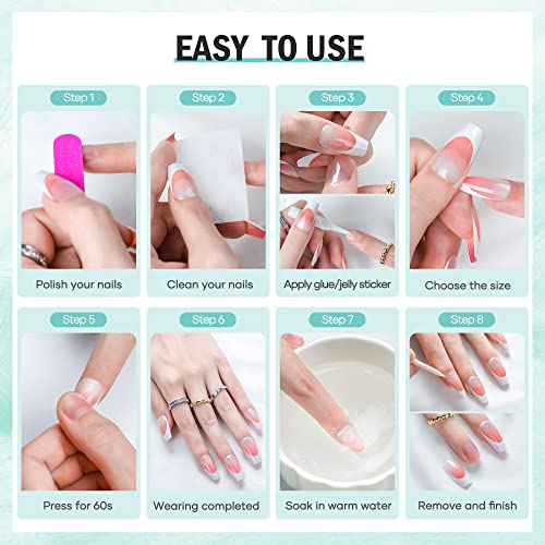 24-Piece Short Black Squoval Acrylic Nails for Elegant & Stylish Manicures - Image 7