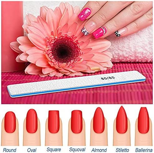 Acrylic Nail Filing Guide for Perfect Shaping - 10-Piece Set - Image 7