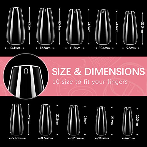 24 Piece Medium Coffin Acrylic Nail Set for Chic Manicures - Image 7