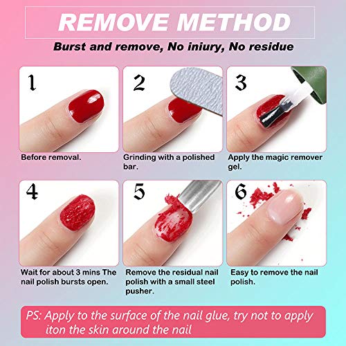 Gentle Gel Polish Remover for Acrylic Nails 15ml Easy Application - Image 2